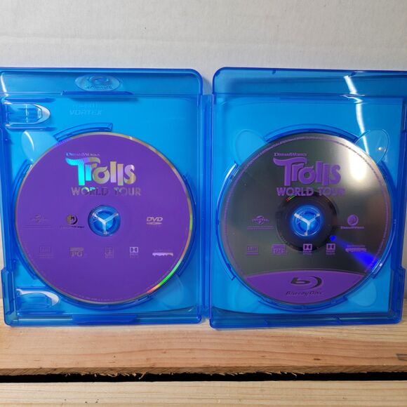 BLU-RAY/DVD Trolls World Tour w/ dust cover - Picture 2 of 4